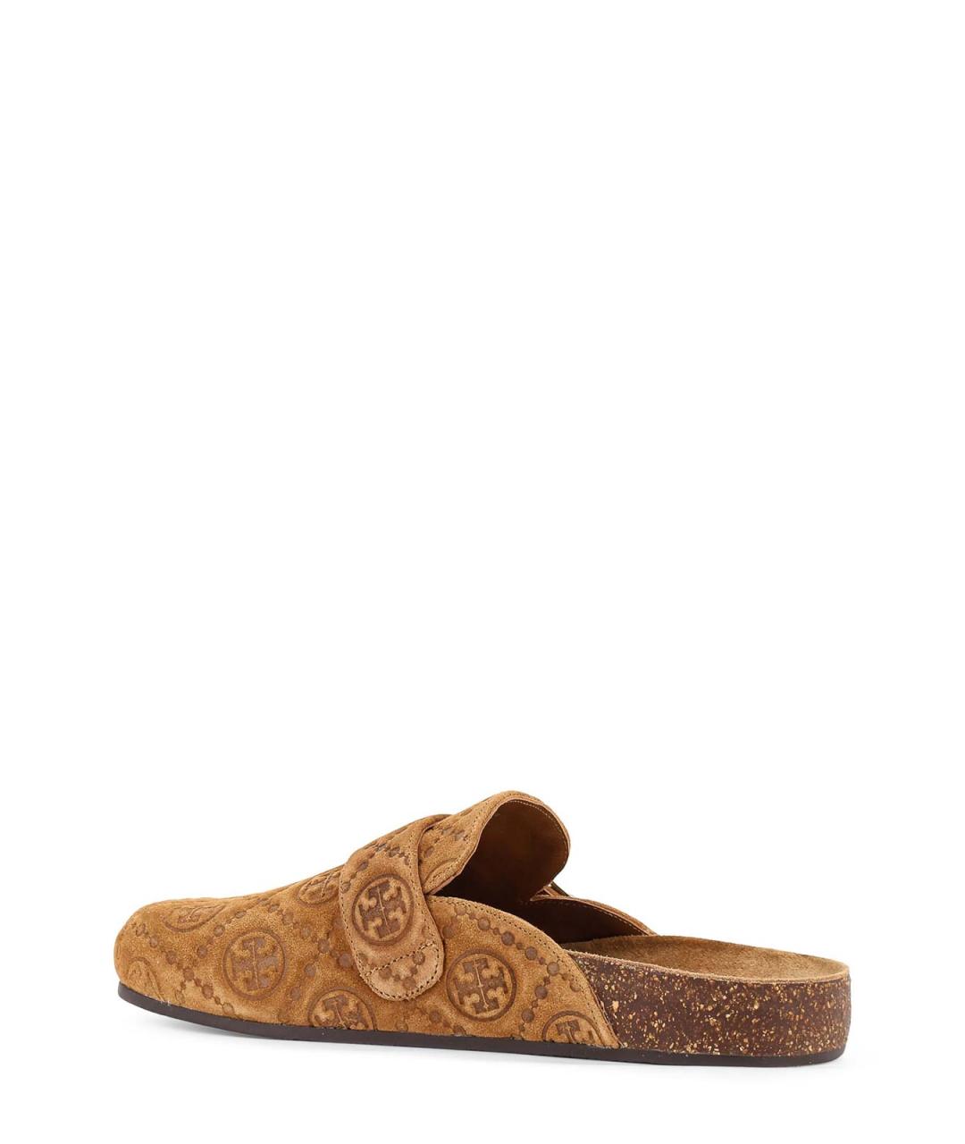 TORY BURCH Коричневые замшевые мюли, фото 3