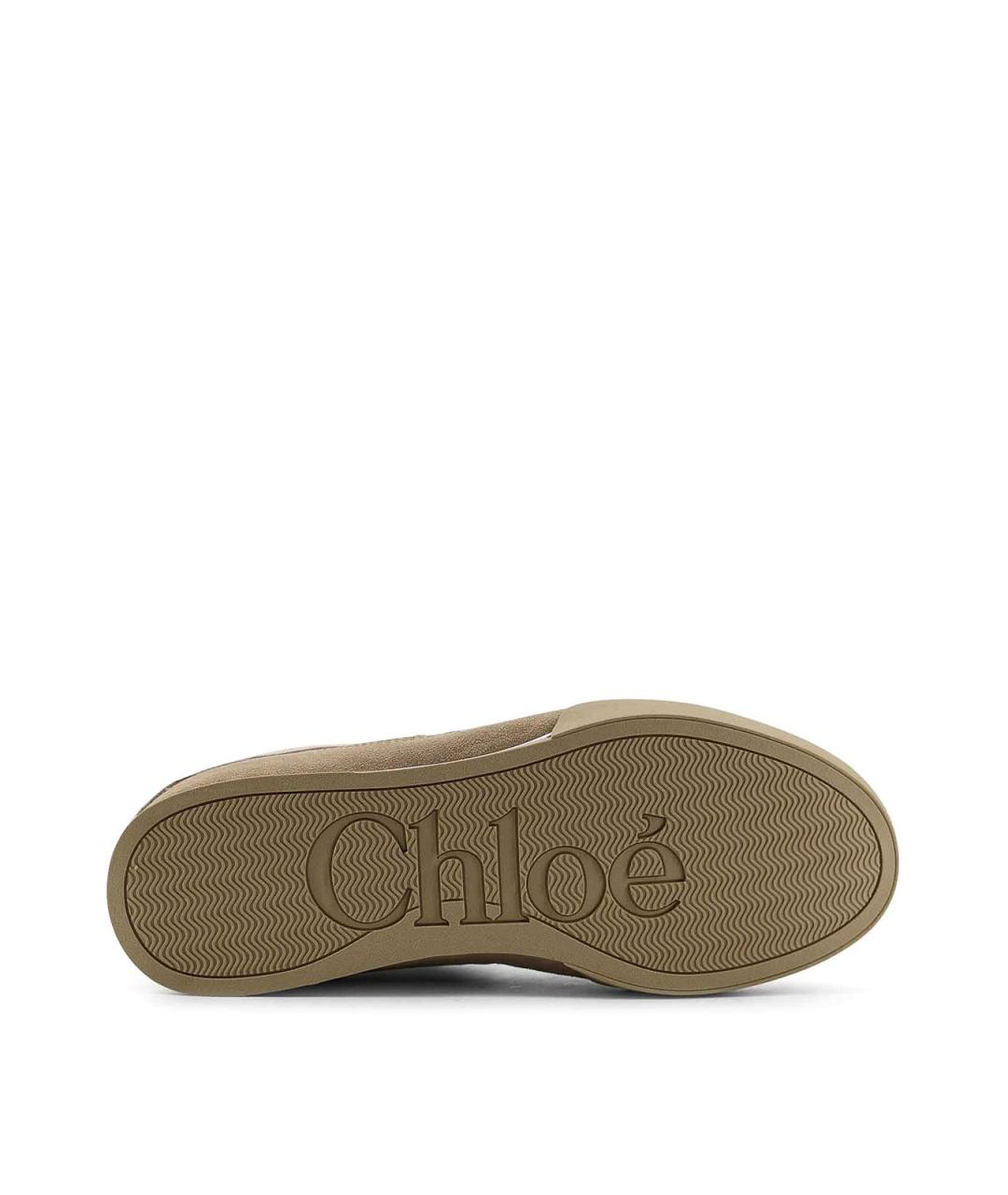 CHLOE Коричневые кроссовки, фото 4