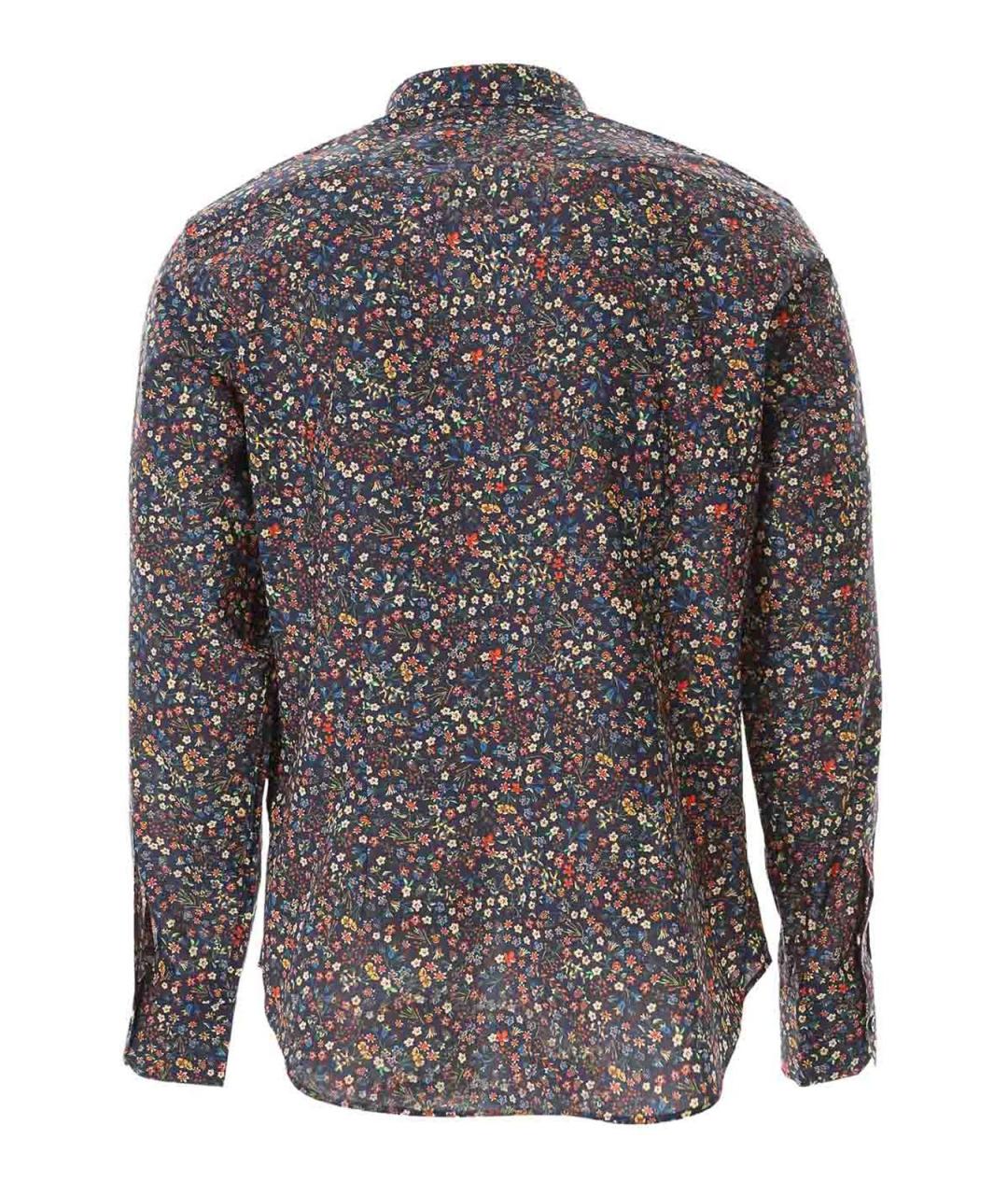 PAUL SMITH Синяя хлопковая классическая рубашка, фото 2