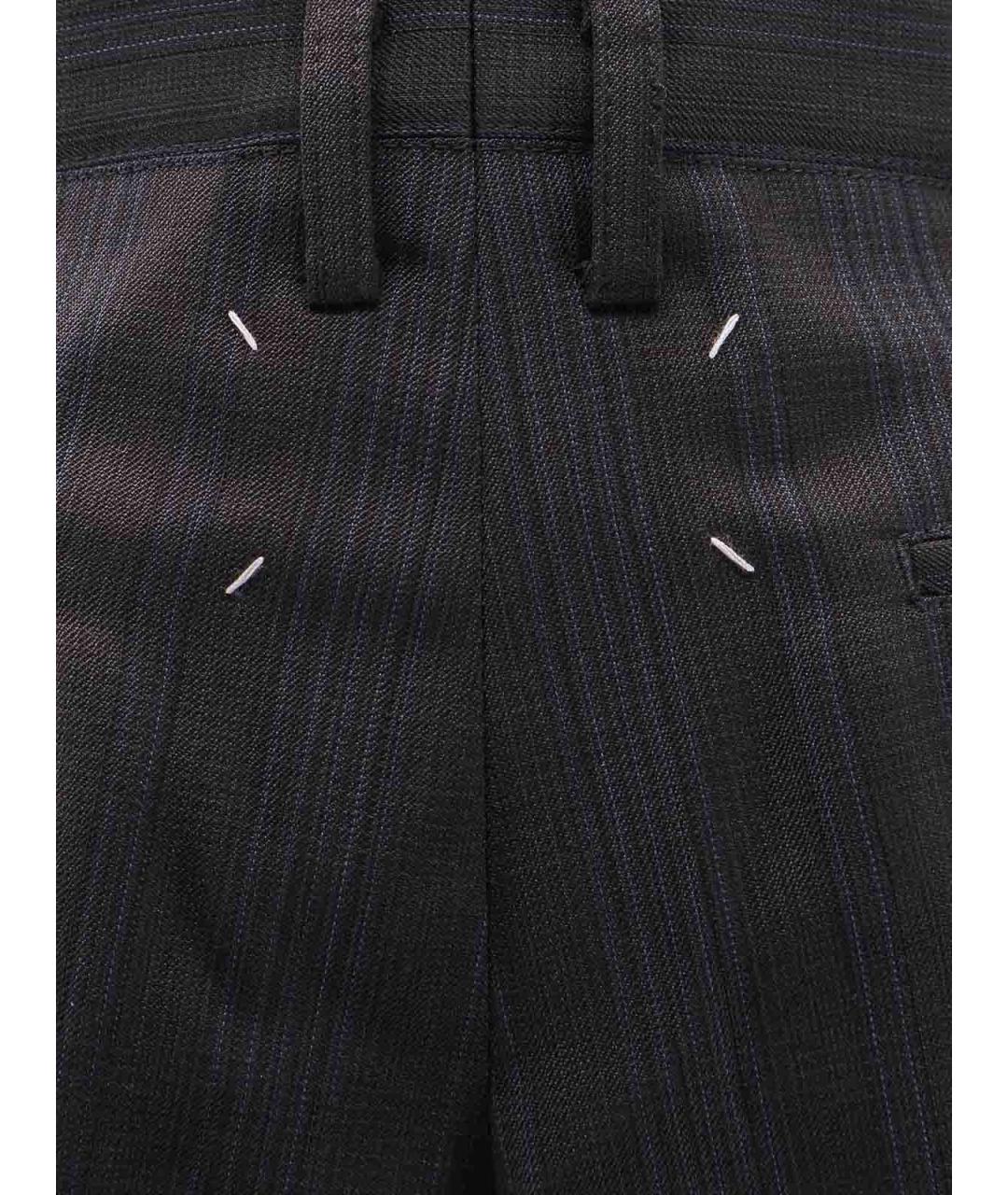 MAISON MARGIELA Черные хлопковые шорты, фото 3