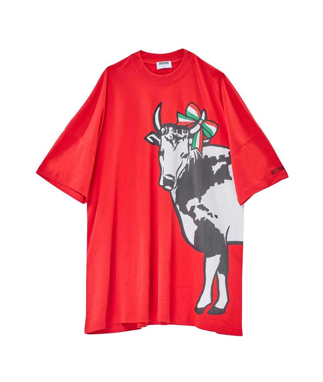 MOSCHINO Мульти хлопковое платье, фото 1