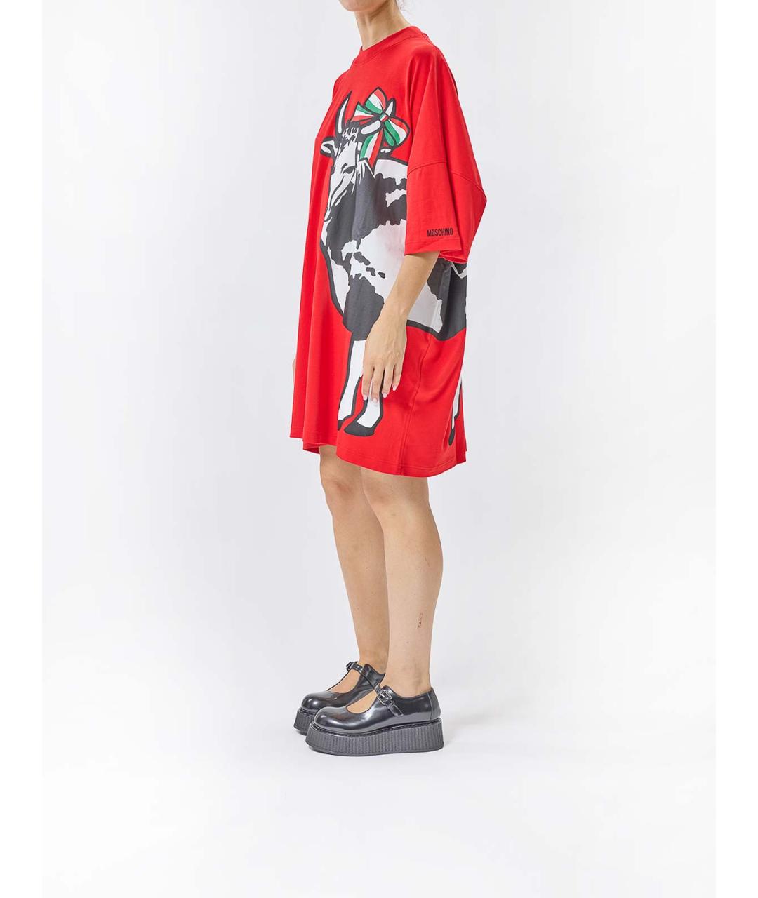MOSCHINO Мульти хлопковое платье, фото 3