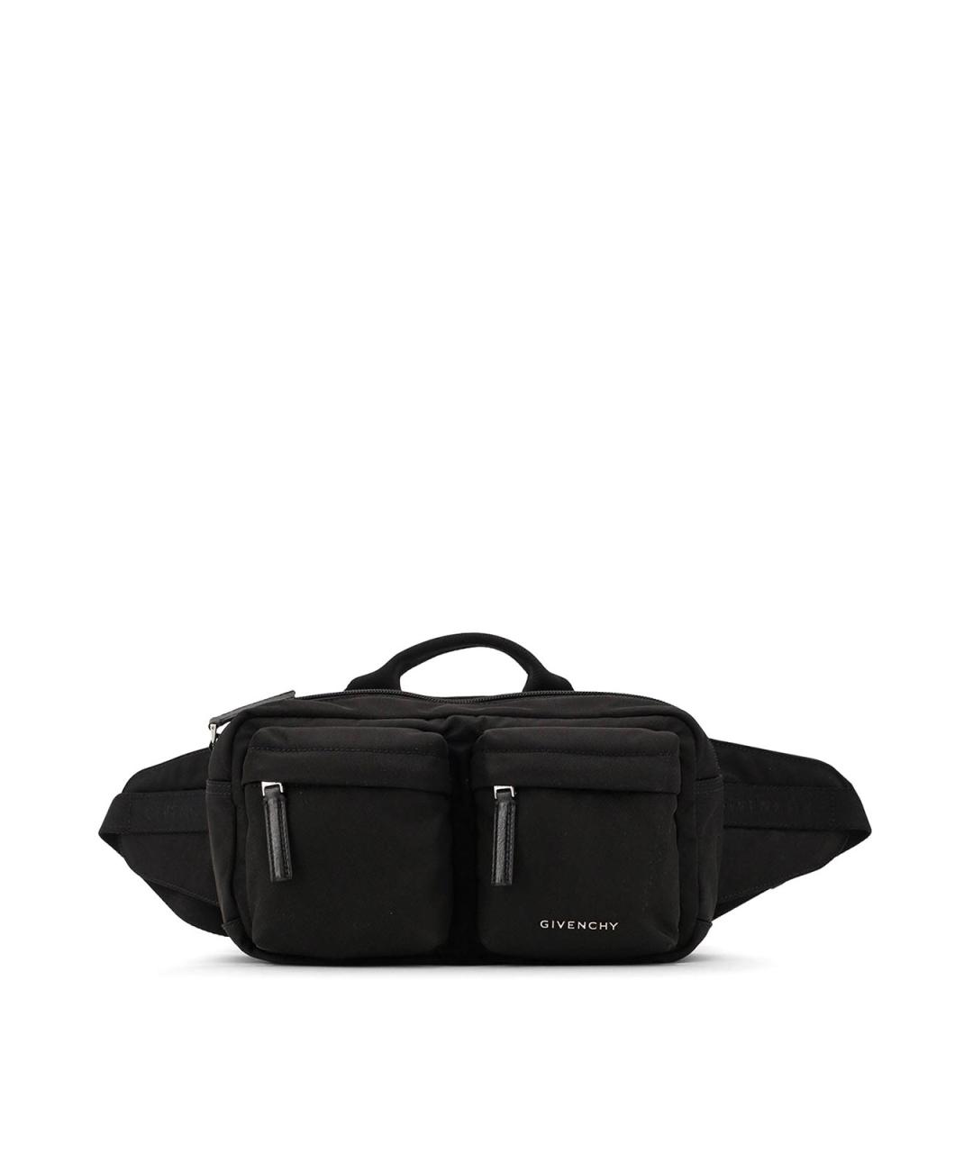 GIVENCHY Черная нейлоновая поясная сумка, фото 1