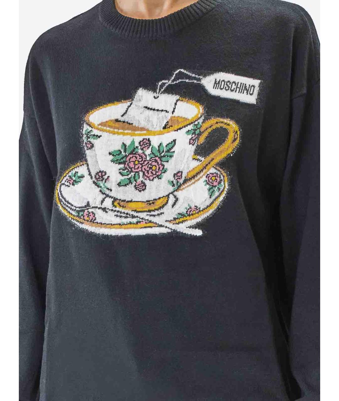 MOSCHINO Черная шерстяная рубашка, фото 5