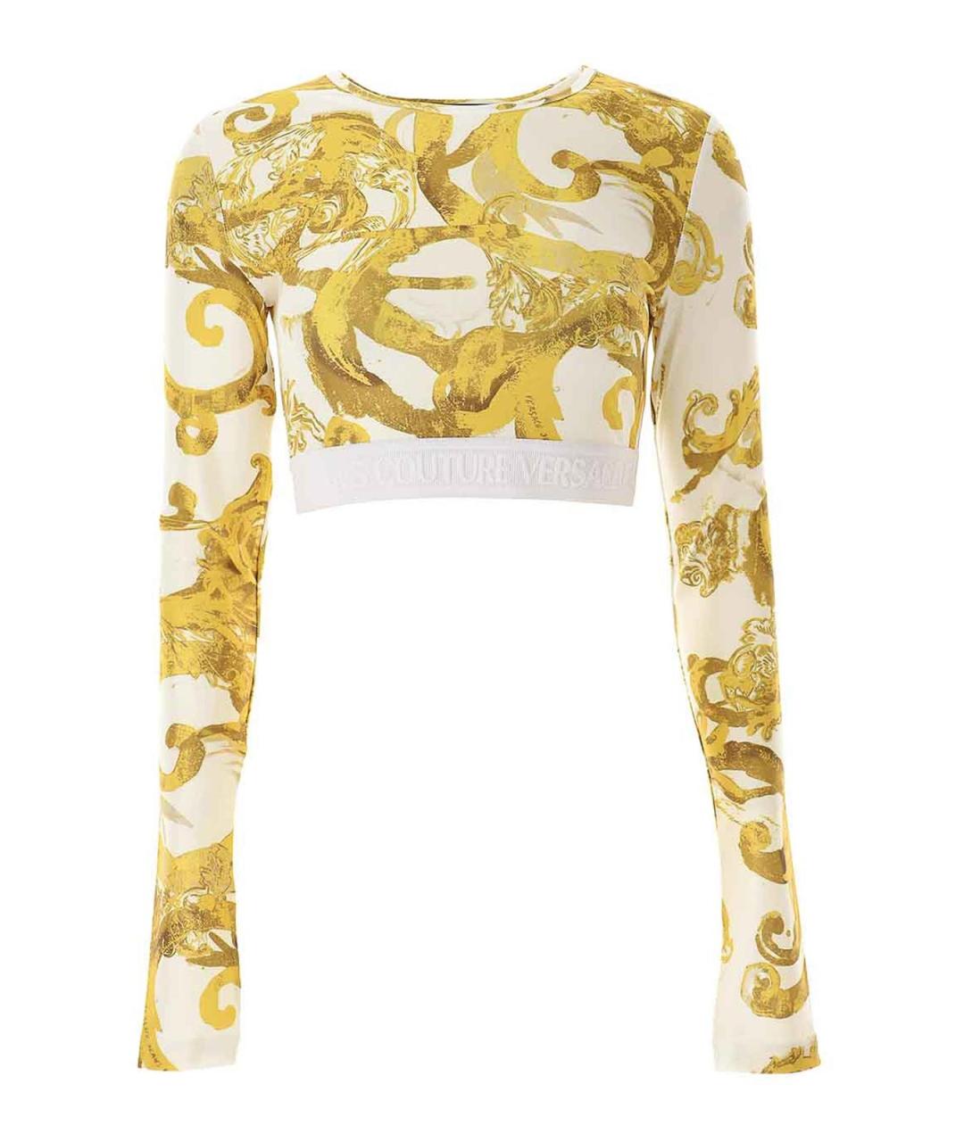 VERSACE JEANS COUTURE Мульти полиэстеровая майка, фото 1