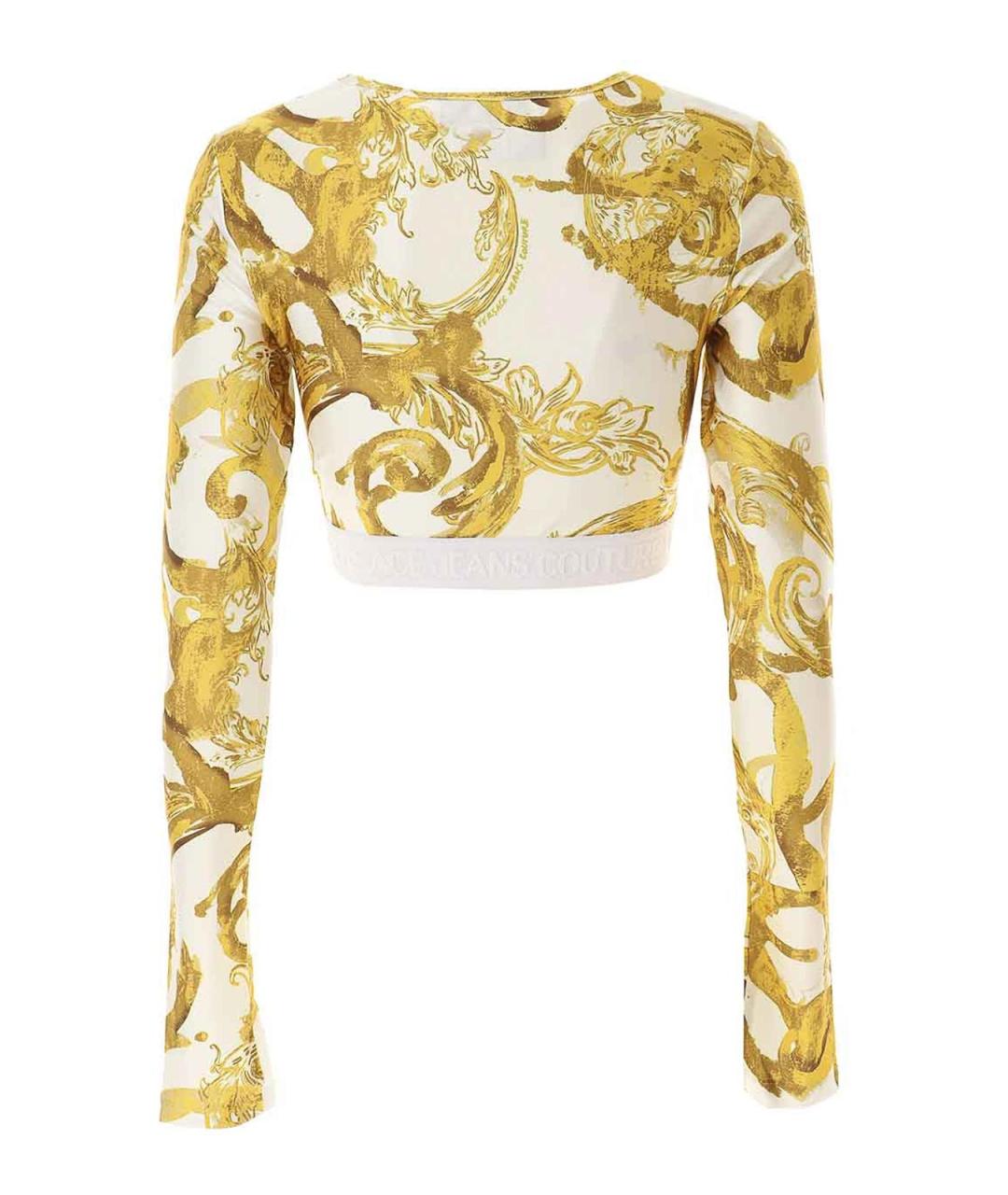 VERSACE JEANS COUTURE Мульти полиэстеровая майка, фото 2