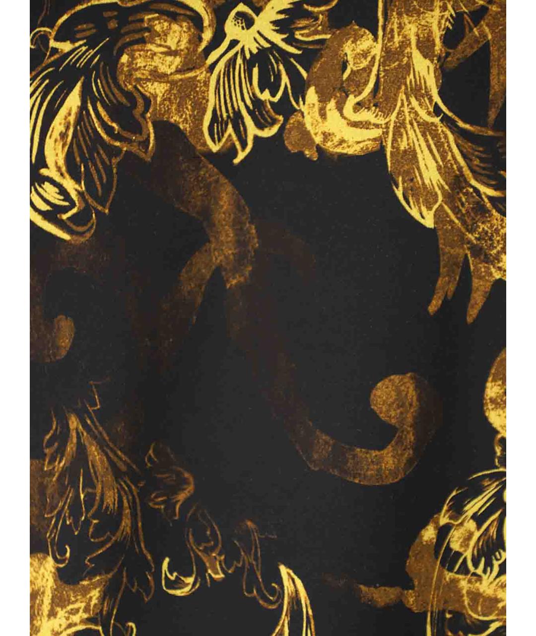VERSACE JEANS COUTURE Черная хлопковая футболка, фото 4
