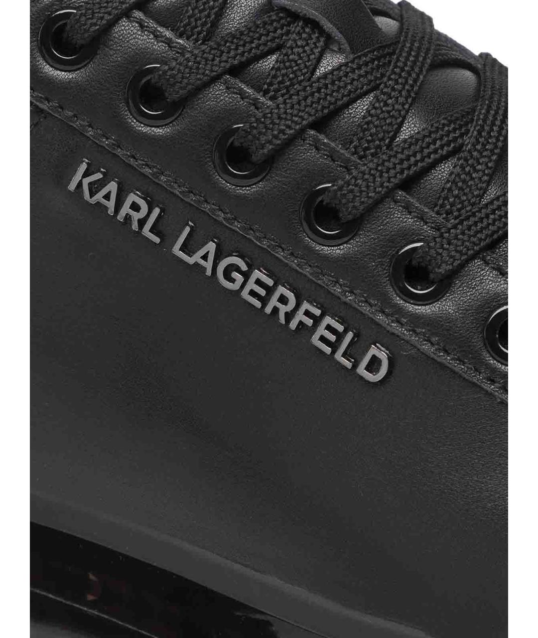 KARL LAGERFELD Черные низкие кроссовки / кеды, фото 6