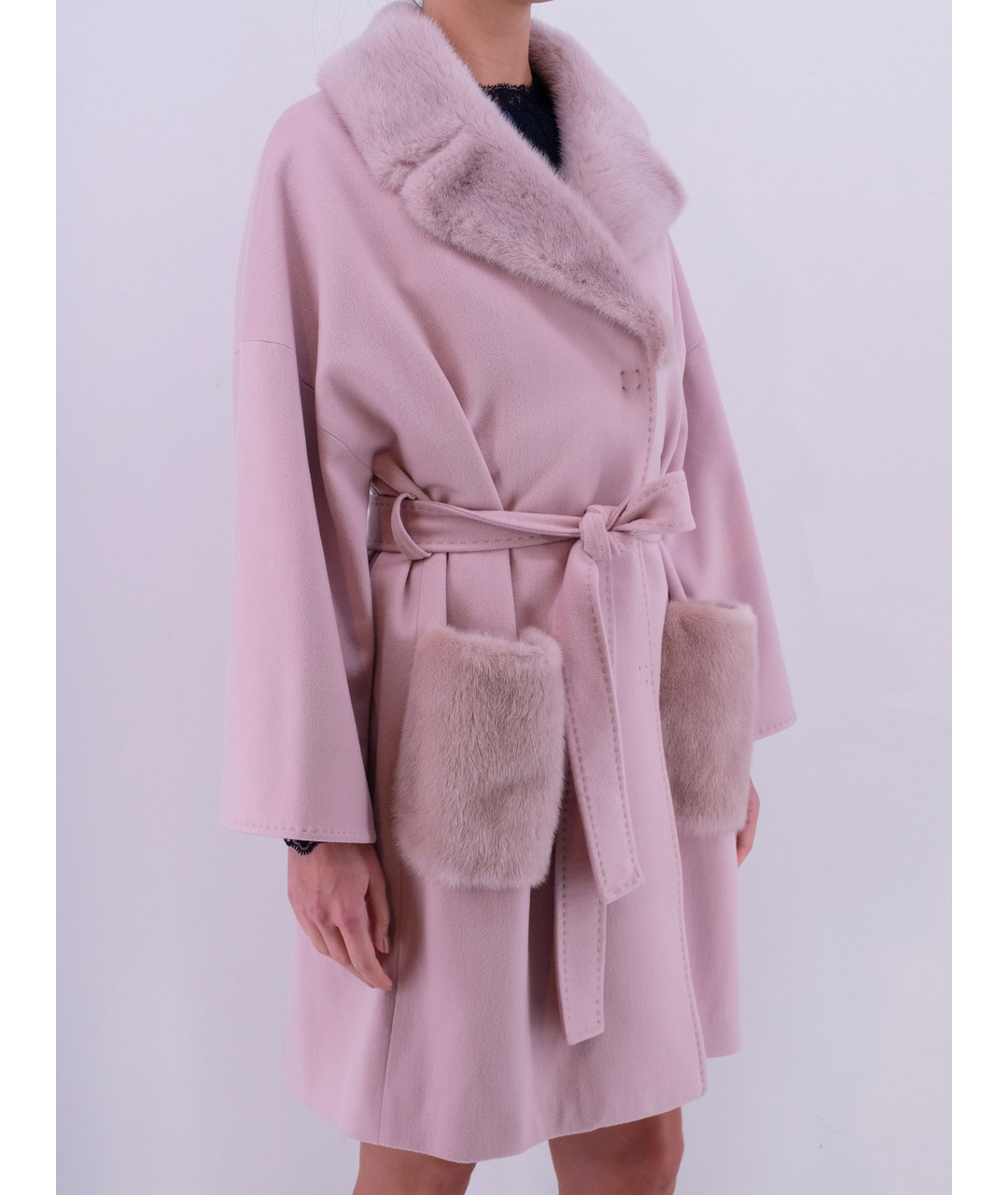 HERESIS Розовое шерстяное пальто, фото 2