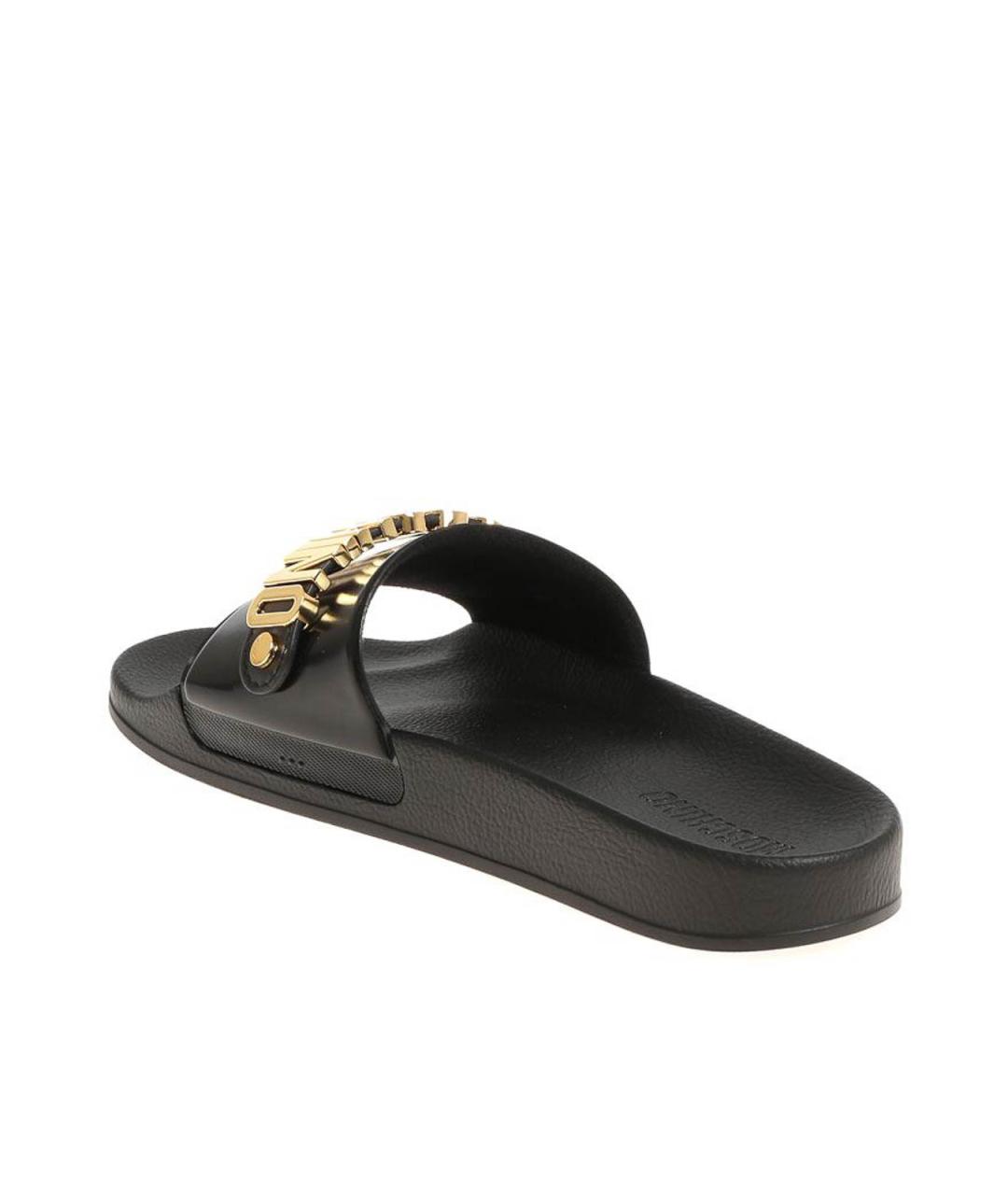 MOSCHINO Черные шлепанцы, фото 4