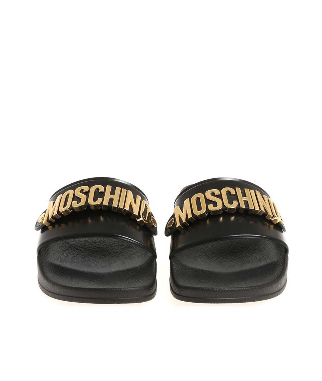 MOSCHINO Черные шлепанцы, фото 3