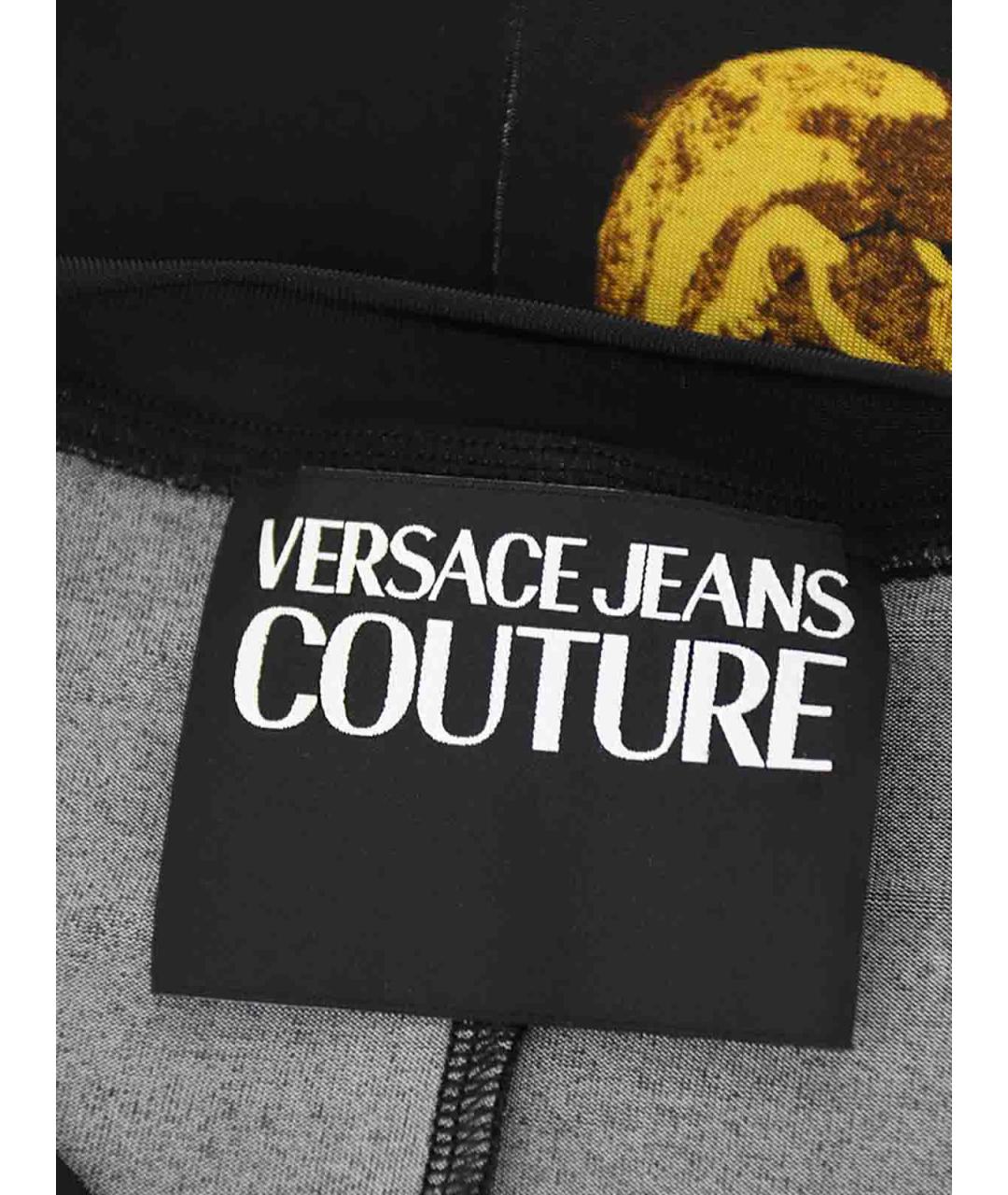 VERSACE JEANS COUTURE Черное вискозное повседневное платье, фото 5