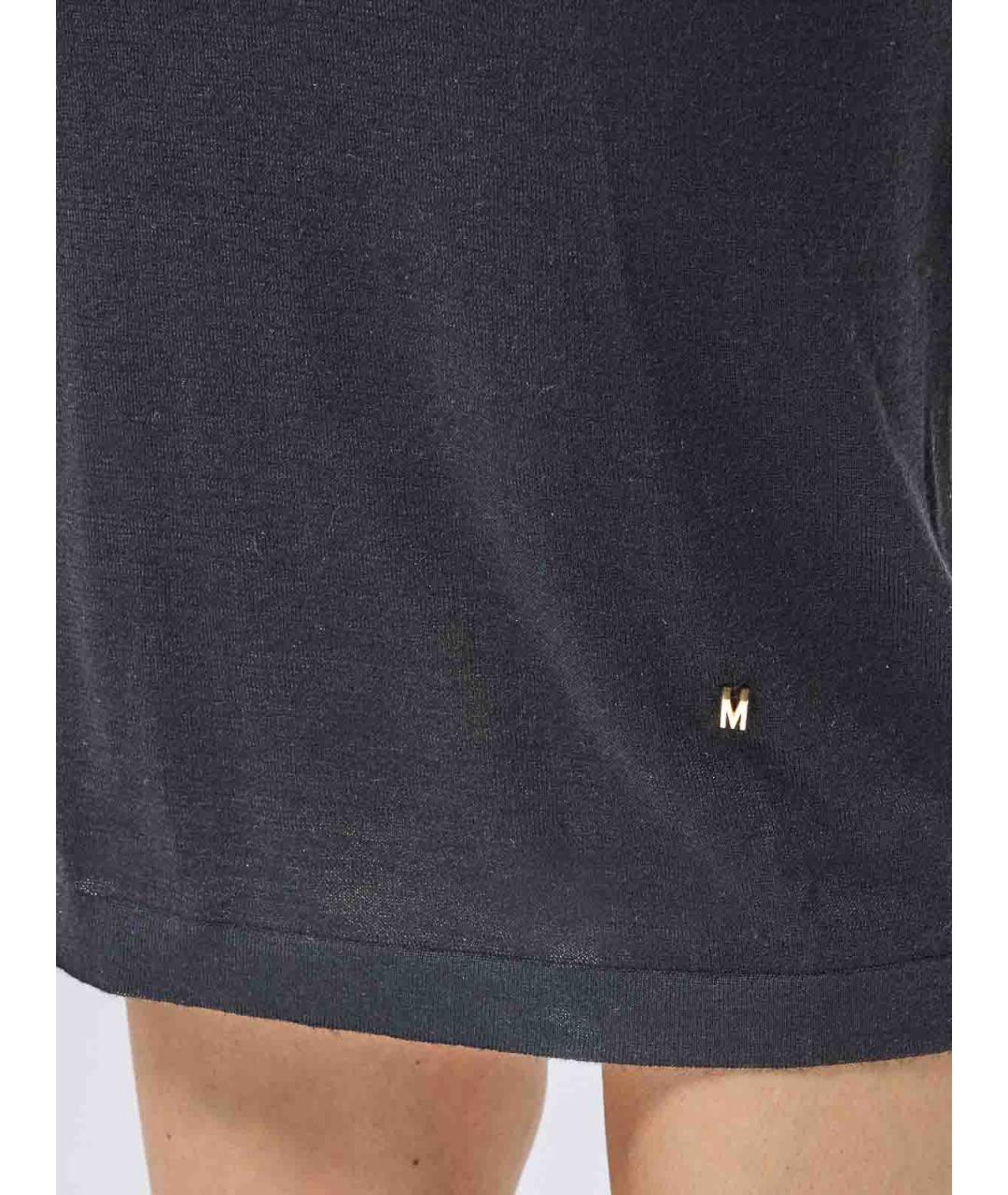 MOSCHINO Черное шерстяное повседневное платье, фото 5