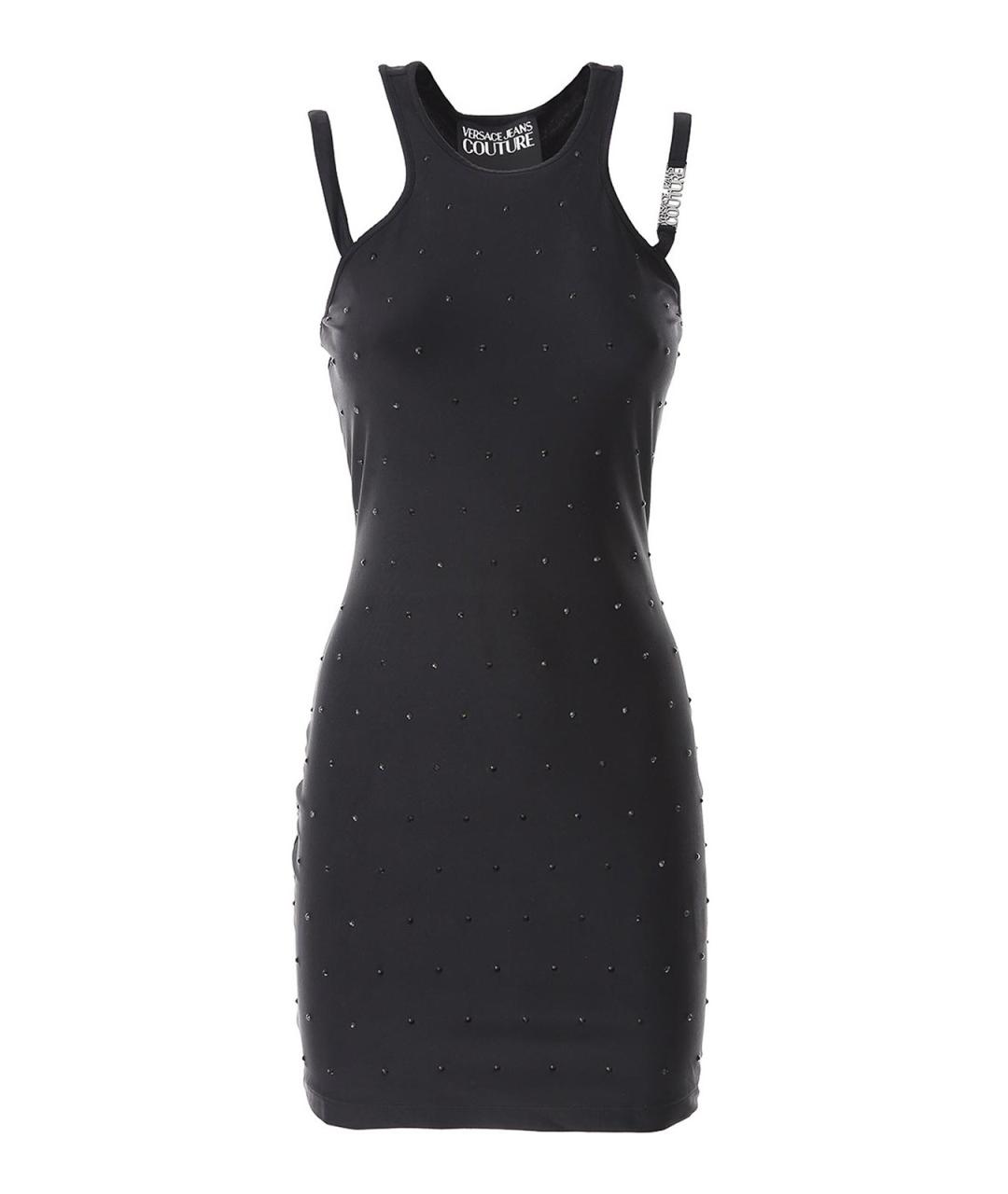 VERSACE JEANS COUTURE Черное полиэстеровое повседневное платье, фото 1