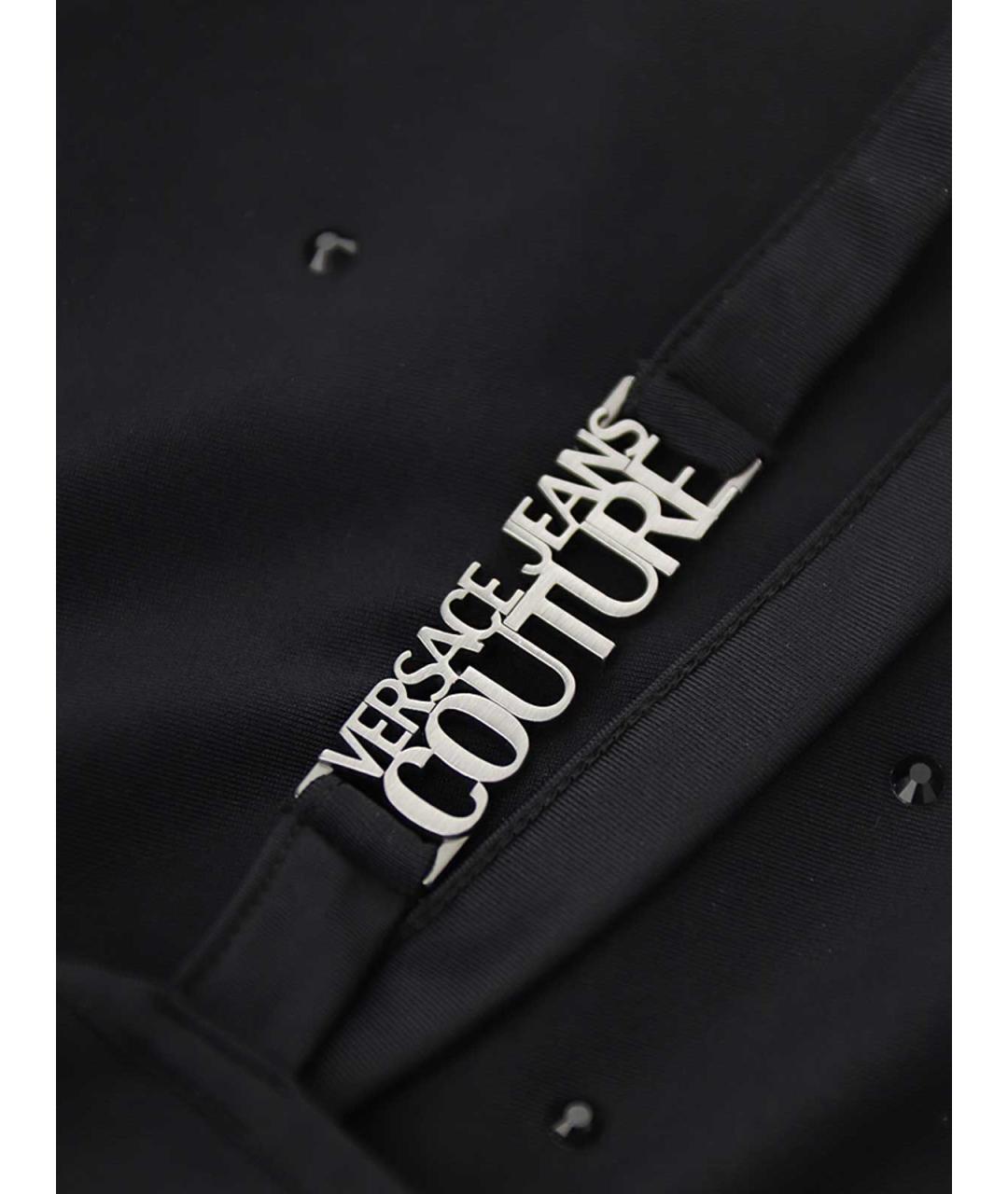 VERSACE JEANS COUTURE Черное полиэстеровое повседневное платье, фото 3