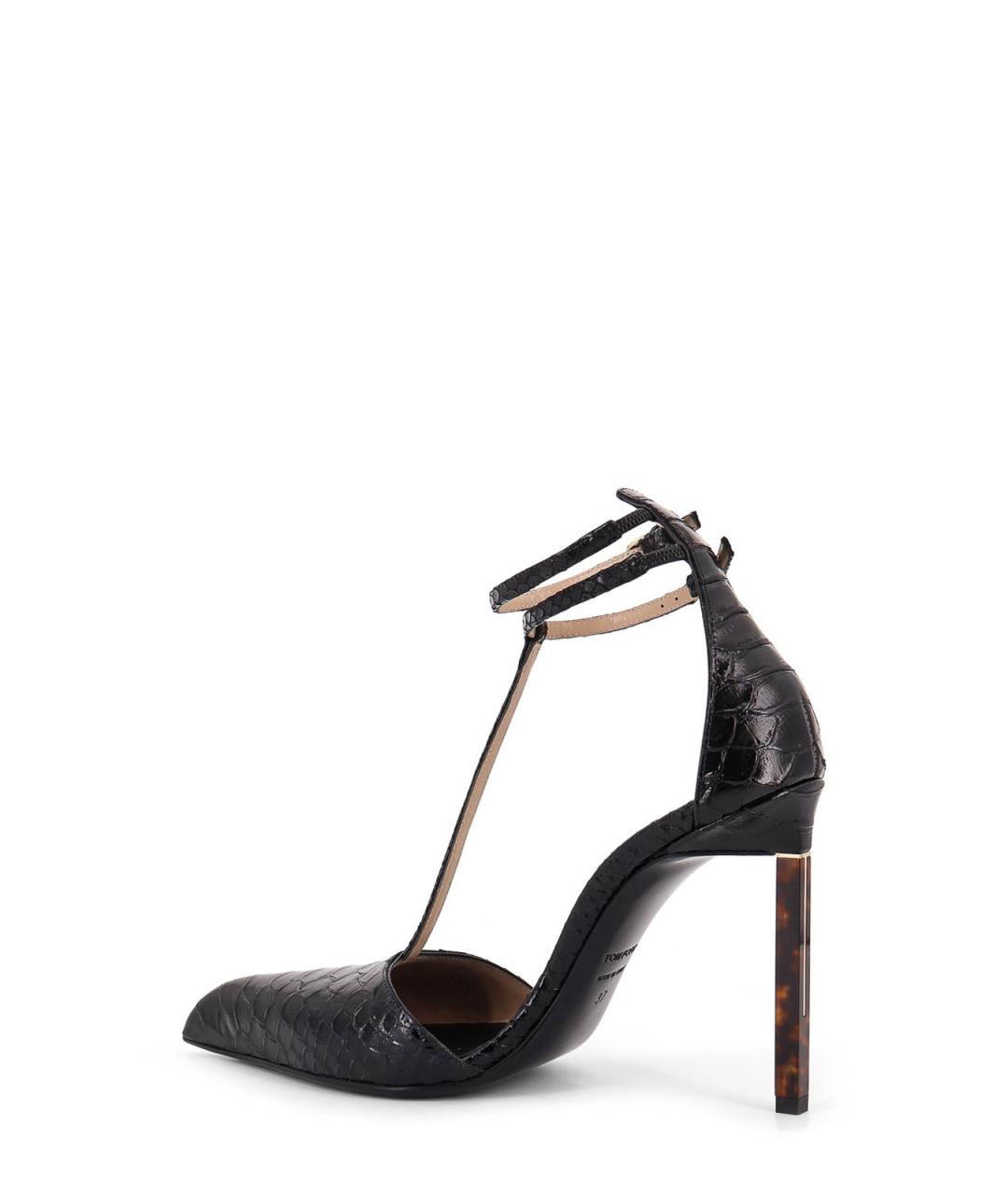TOM FORD Черные кожаные туфли, фото 3