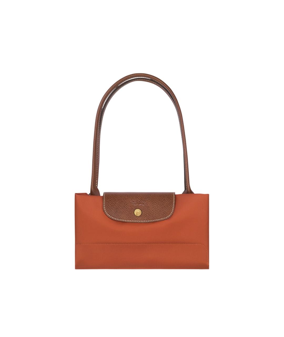LONGCHAMP Оранжевая тканевая сумка тоут, фото 2
