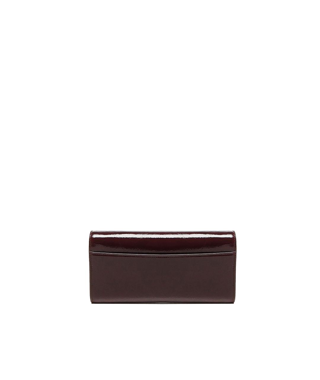 ROGER VIVIER Бордовый кошелек из лакированной кожи, фото 3