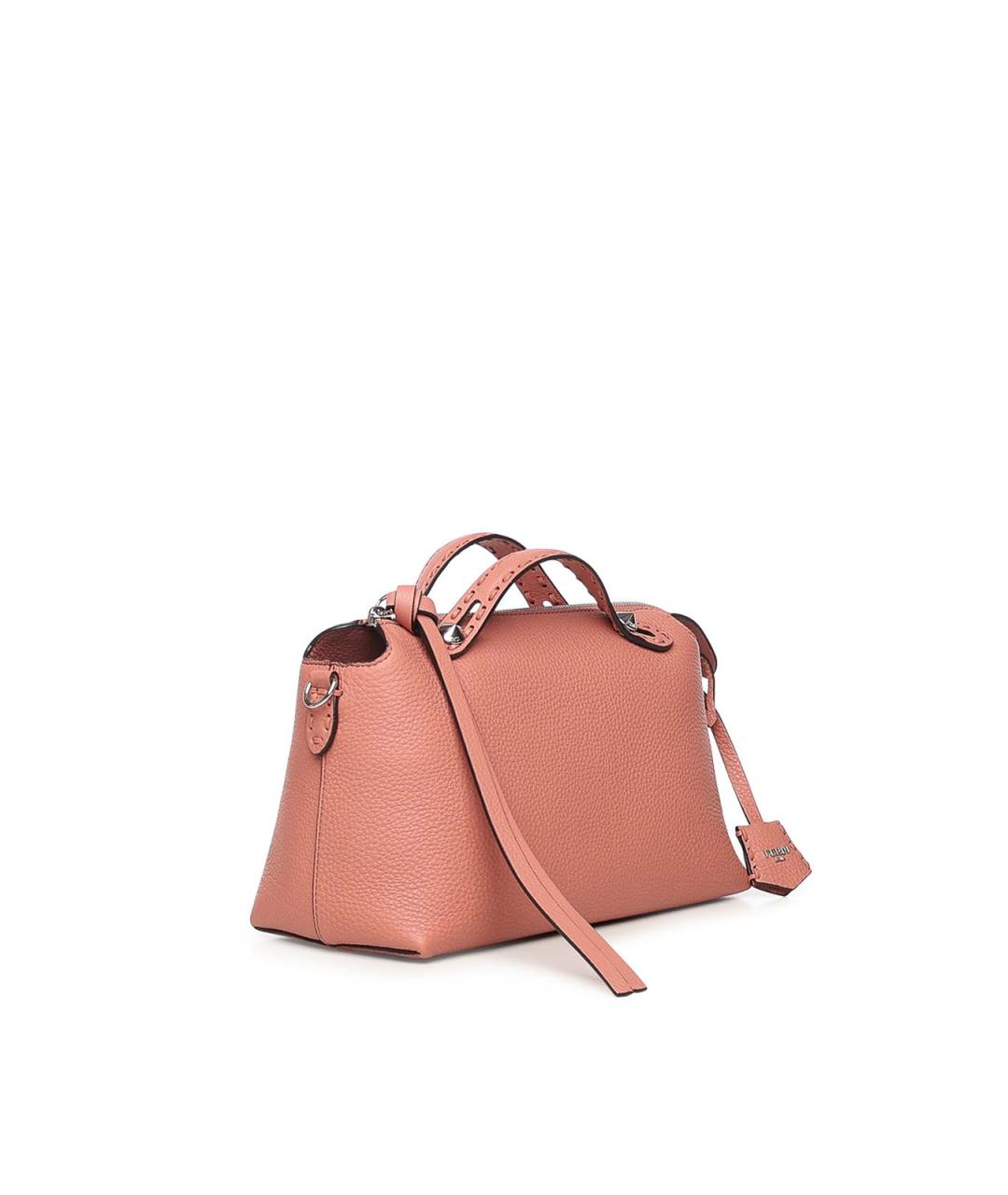FENDI Розовая кожаная сумка через плечо, фото 2