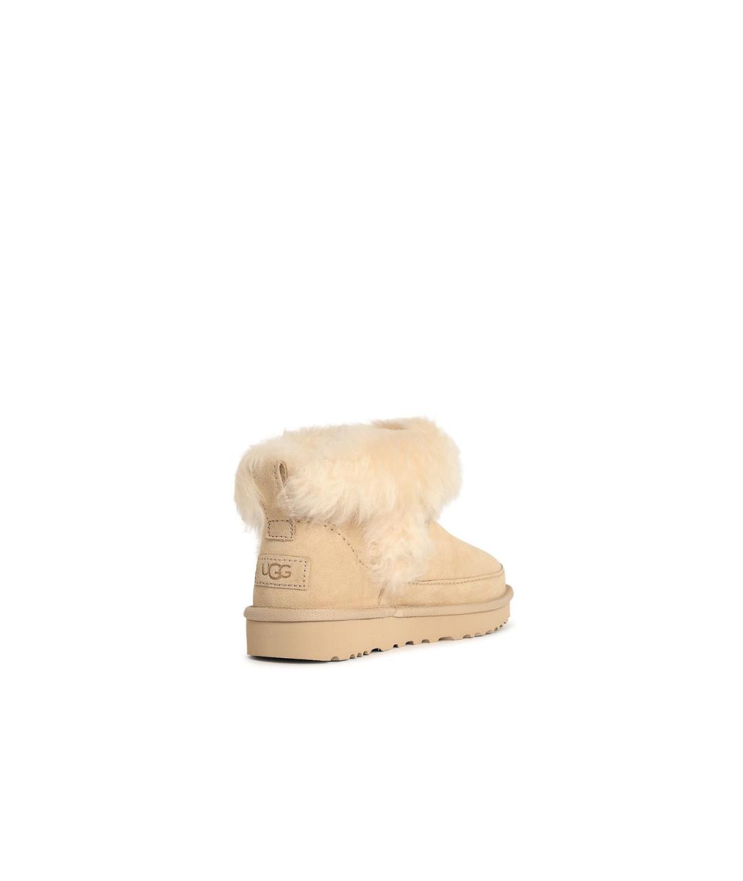UGG Бежевые замшевые сапоги, фото 3