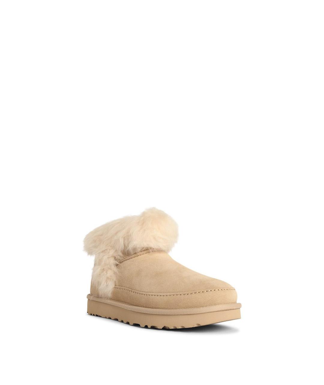 UGG Бежевые замшевые сапоги, фото 2