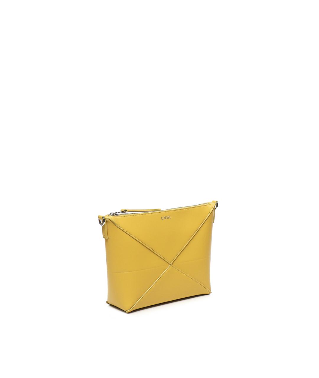 LOEWE Желтая кожаная сумка через плечо, фото 2