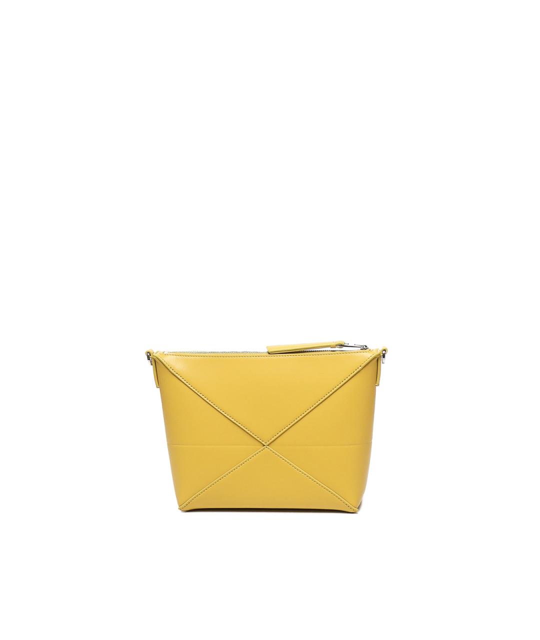 LOEWE Желтая кожаная сумка через плечо, фото 3