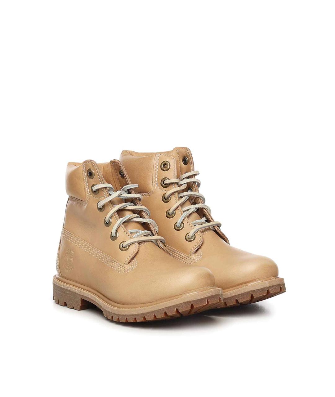 TIMBERLAND Бежевые кожаные сапоги, фото 2