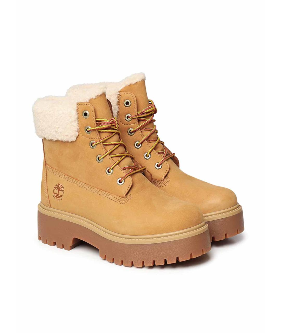 TIMBERLAND Желтые кожаные сапоги, фото 3