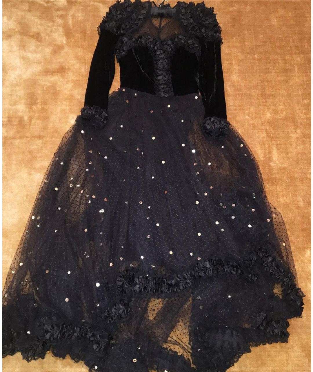 GIVENCHY VINTAGE Черное бархатное вечернее платье, фото 2
