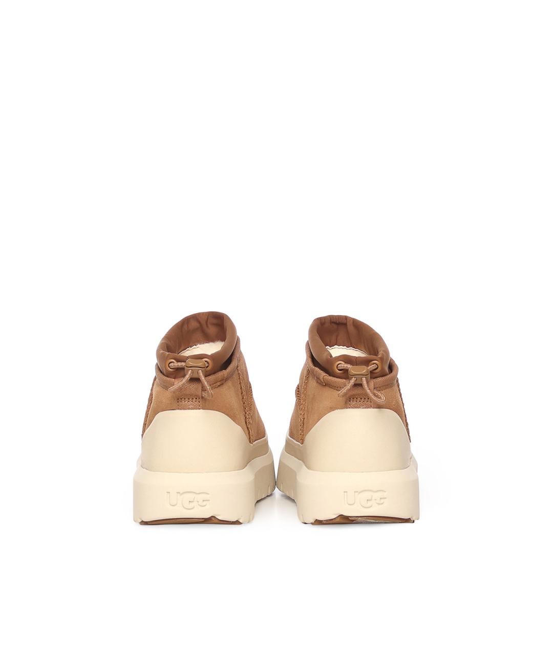 UGG Коричневые замшевые высокие ботинки, фото 3