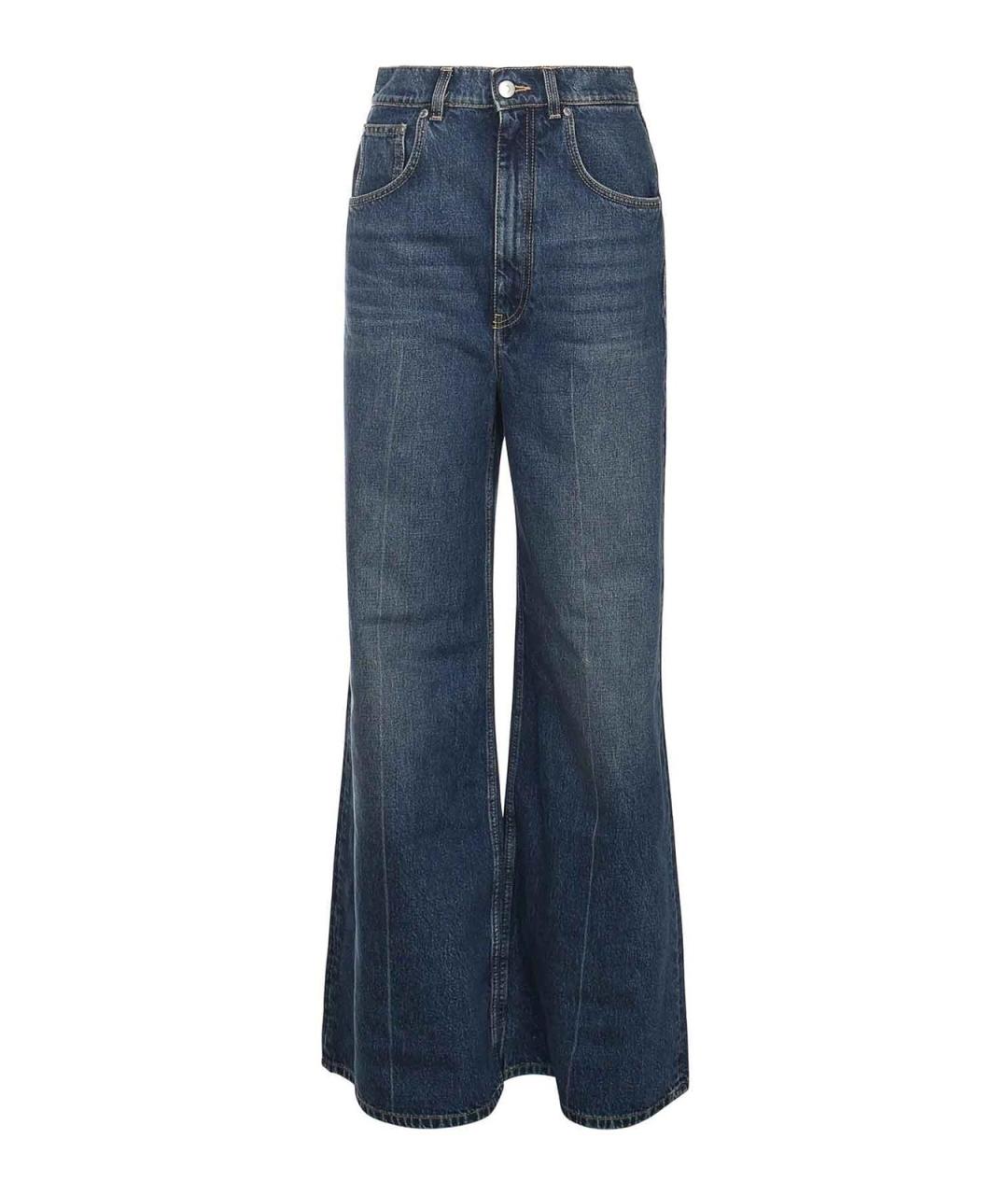 STELLA MCCARTNEY Синие хлопковые прямые джинсы, фото 1