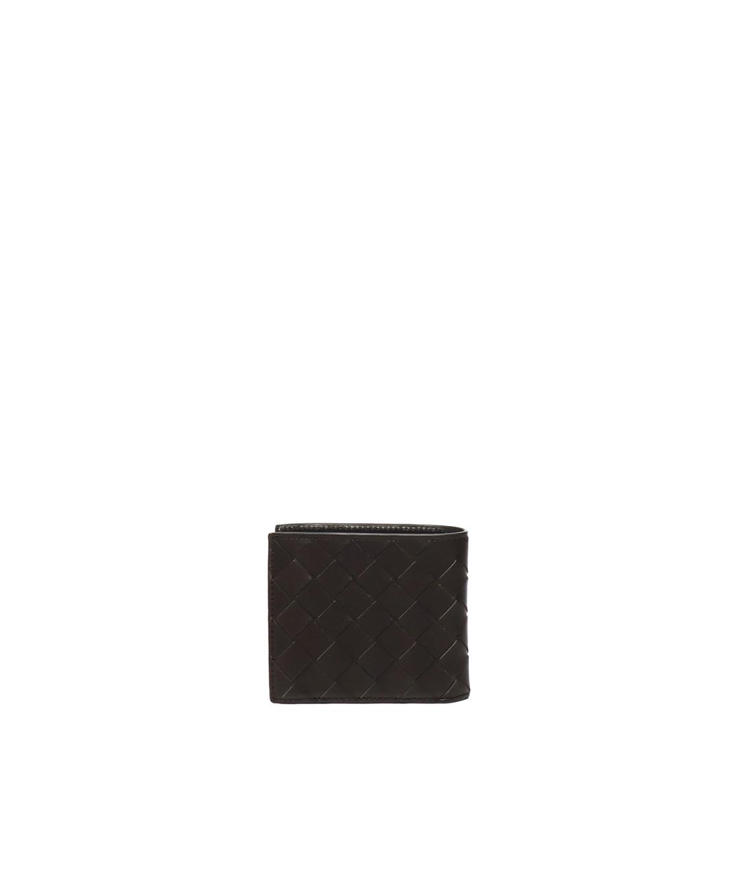 BOTTEGA VENETA Коричневый кожаный кошелек, фото 3
