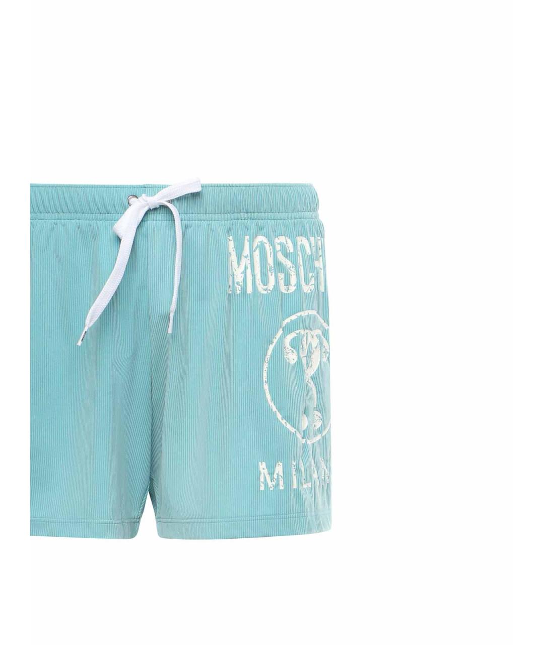MOSCHINO Синие полиамидовые плавки, фото 2