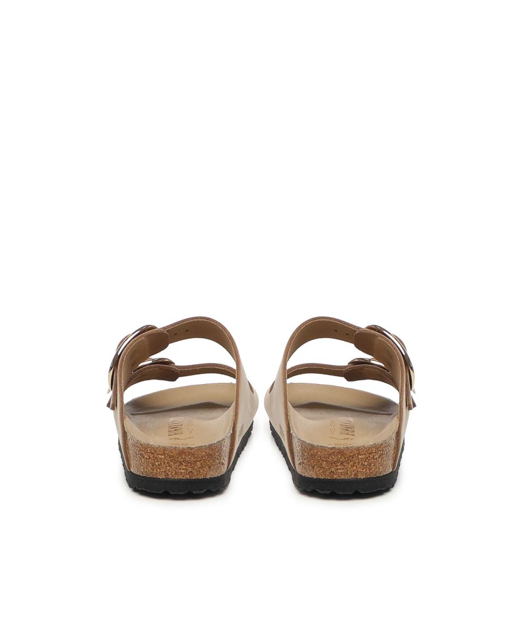 BIRKENSTOCK Бежевые замшевые сандалии, фото 3