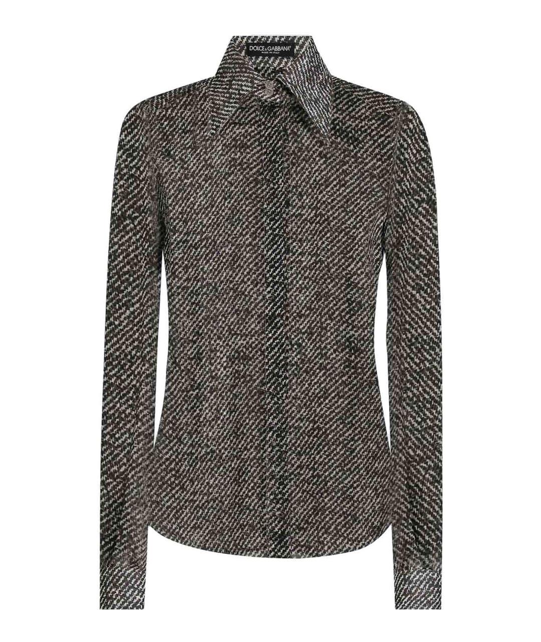 DOLCE&GABBANA Мульти шелковая рубашка, фото 1