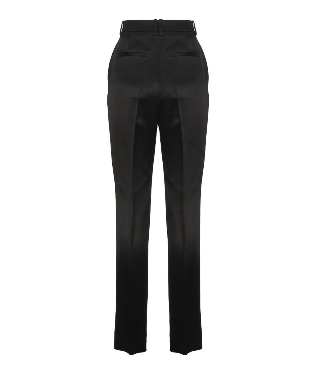 SAINT LAURENT Черные хлопковые брюки широкие, фото 2