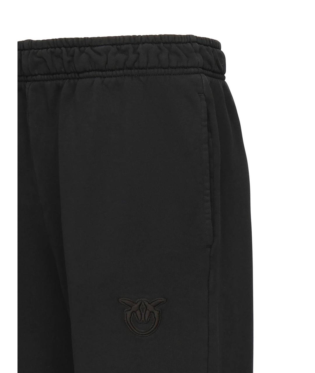 PINKO Черные хлопковые спортивные брюки и шорты, фото 2