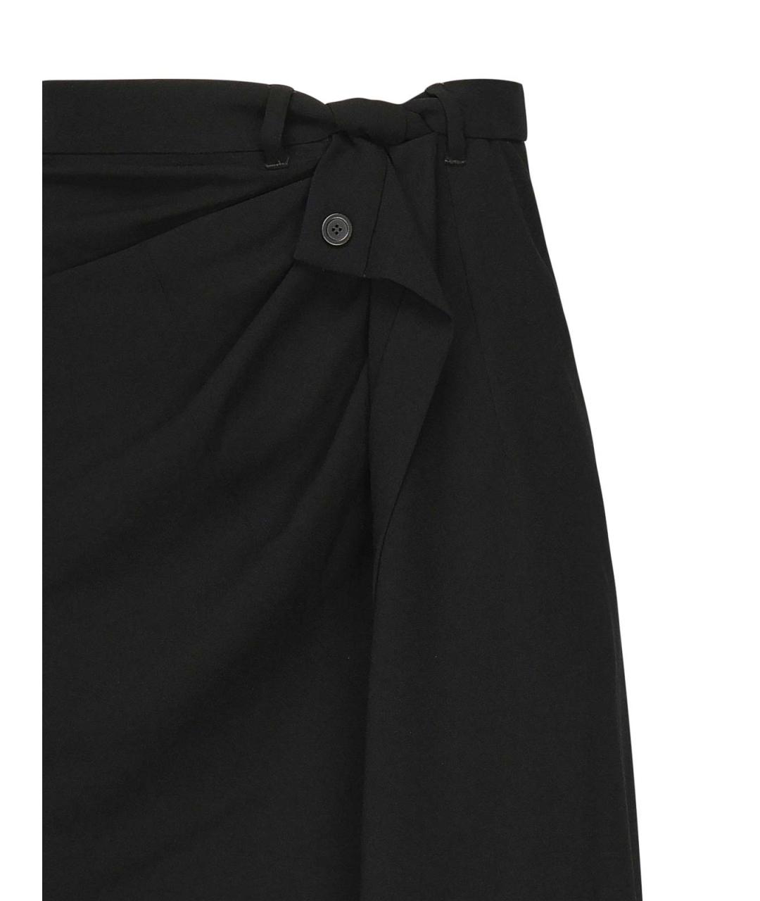 BALENCIAGA Черная полиэстеровая юбка миди, фото 2