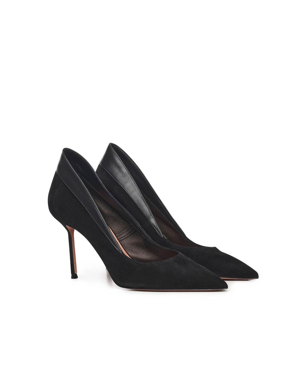 AQUAZZURA Черные замшевые туфли, фото 2