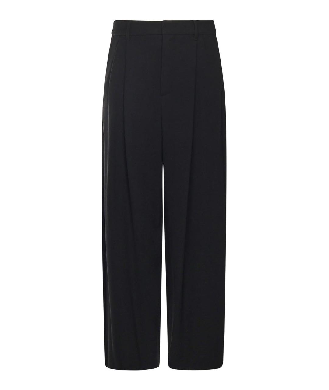 'S MAX MARA Черные ацетатные брюки широкие, фото 1