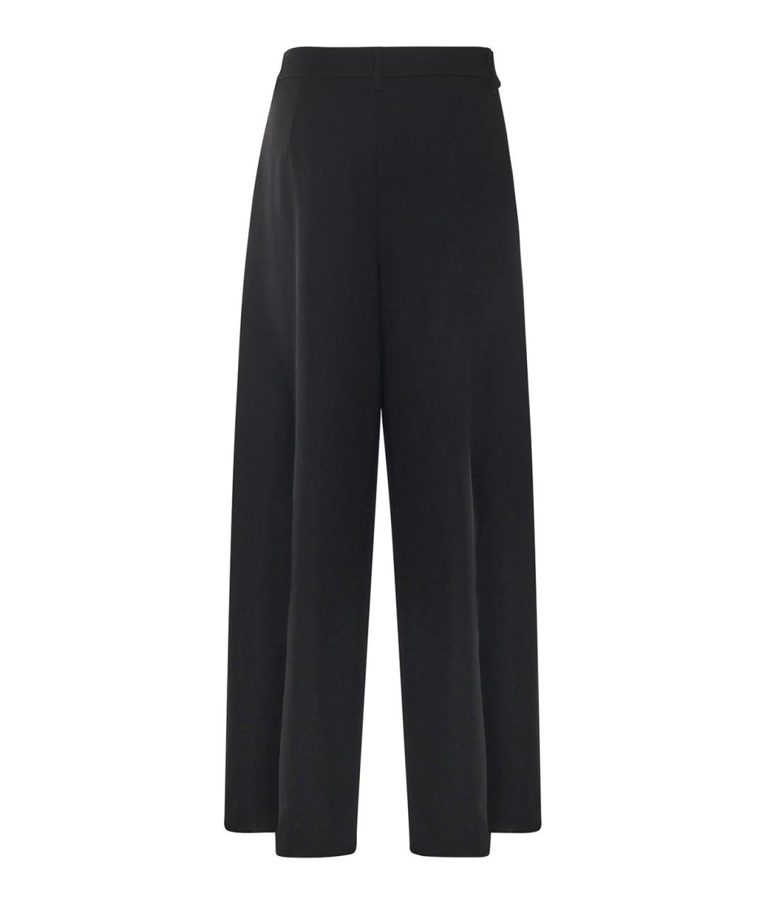 'S MAX MARA Черные ацетатные брюки широкие, фото 3