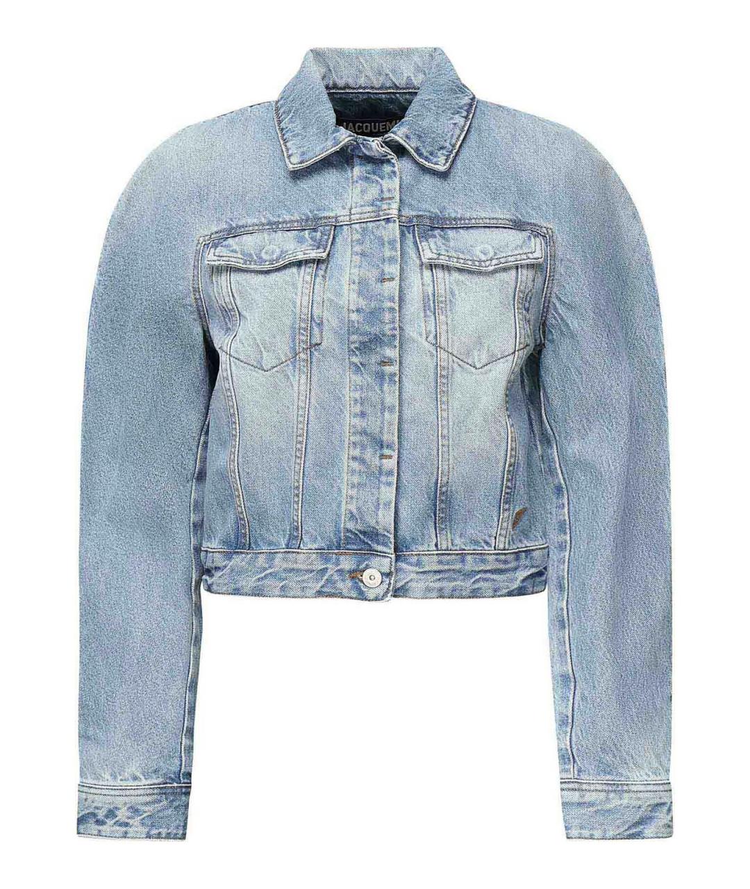 JACQUEMUS Голубая хлопковая куртка, фото 1