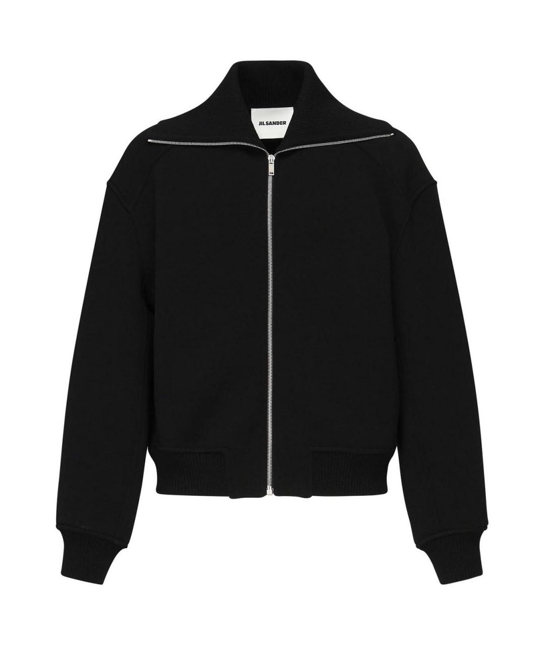 JIL SANDER Черная шерстяная куртка, фото 1