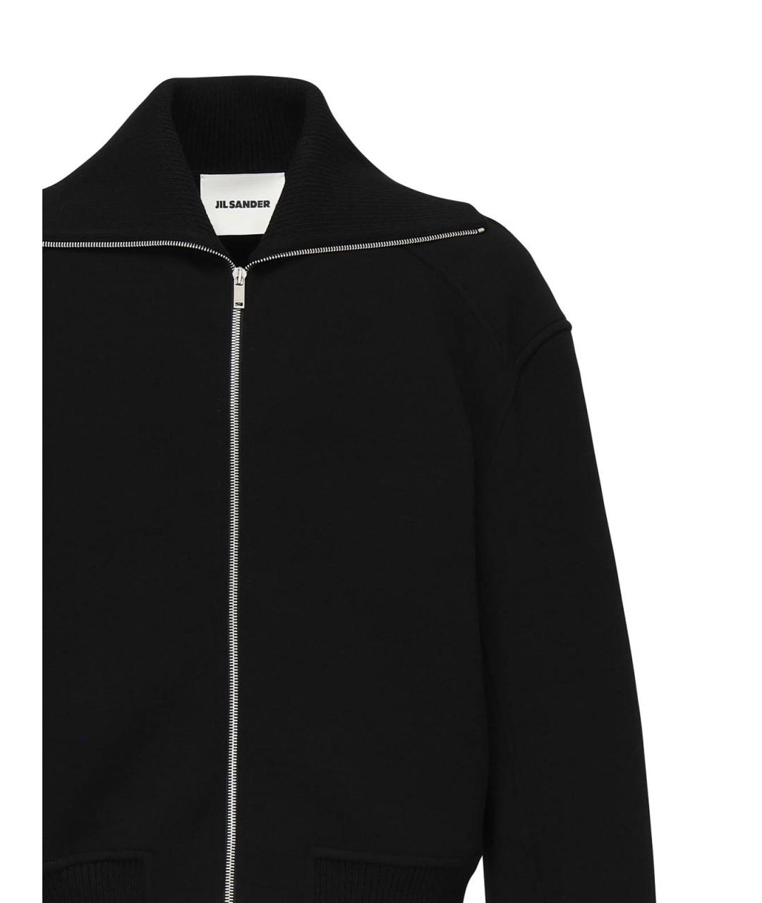 JIL SANDER Черная шерстяная куртка, фото 2
