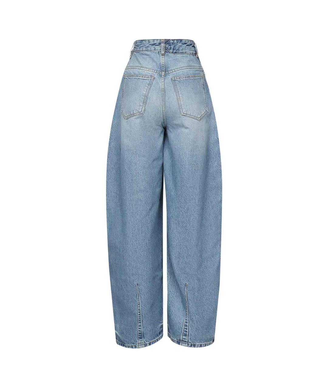 JACQUEMUS Синие хлопковые прямые джинсы, фото 3