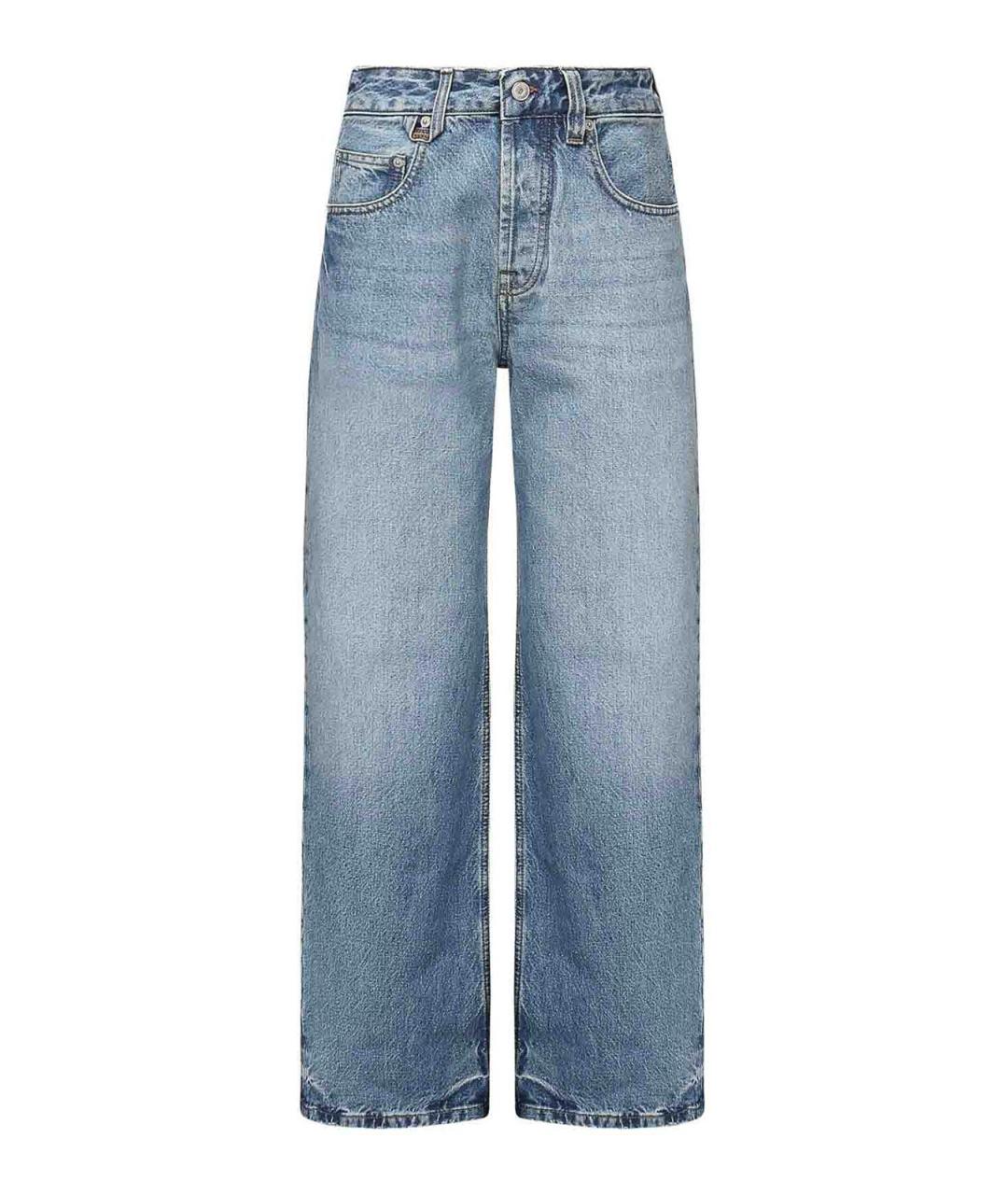 JACQUEMUS Синие хлопковые прямые джинсы, фото 1