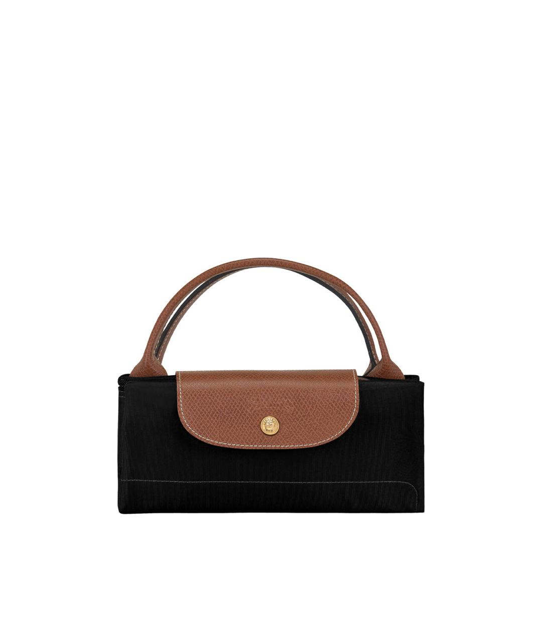 LONGCHAMP Черная тканевая сумка тоут, фото 2