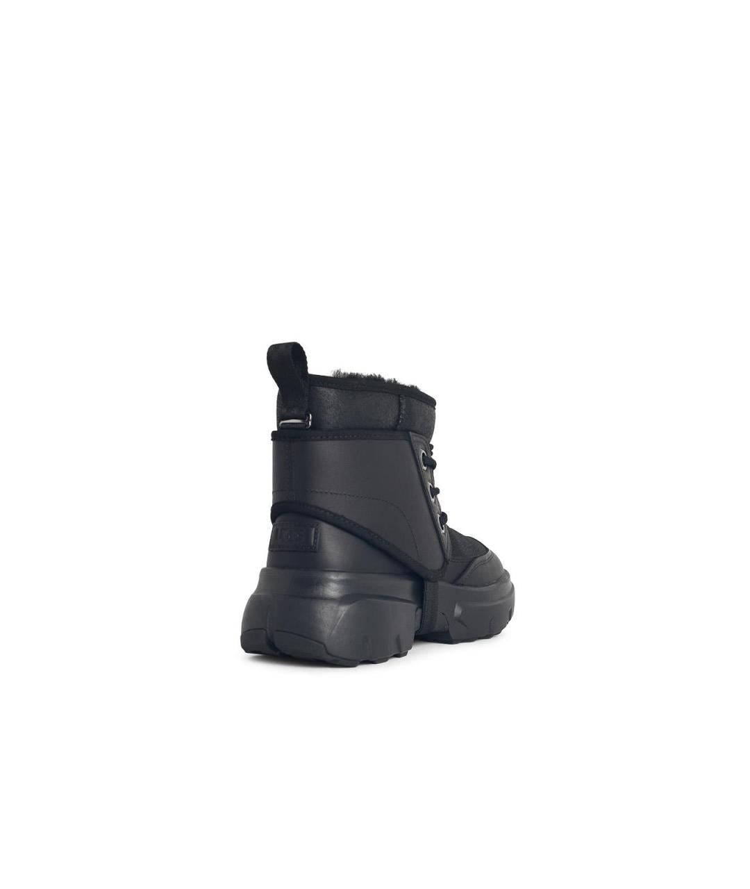 UGG Черные синтетические высокие ботинки, фото 3