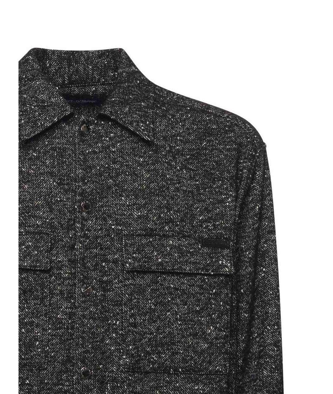 DOLCE&GABBANA Мульти шерстяная классическая рубашка, фото 2
